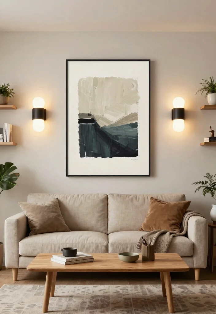 14 Living Room Lights That Make Small Spaces Feel Bigger - 3. Wall Sconces for Added Dimension 1