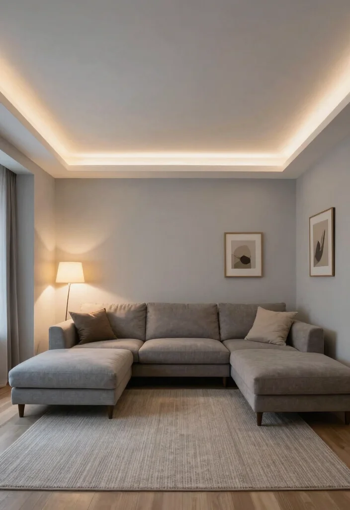 14 Living Room Lights That Make Small Spaces Feel Bigger - 4. LED Cove Lighting 1