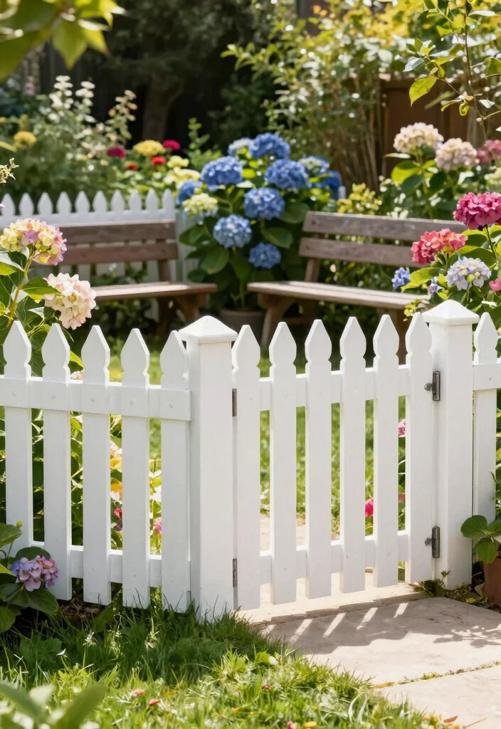 14 Maintenance-Free White Fencing for Busy Homeowners - 1. Classic Vinyl Picket Fencing 1