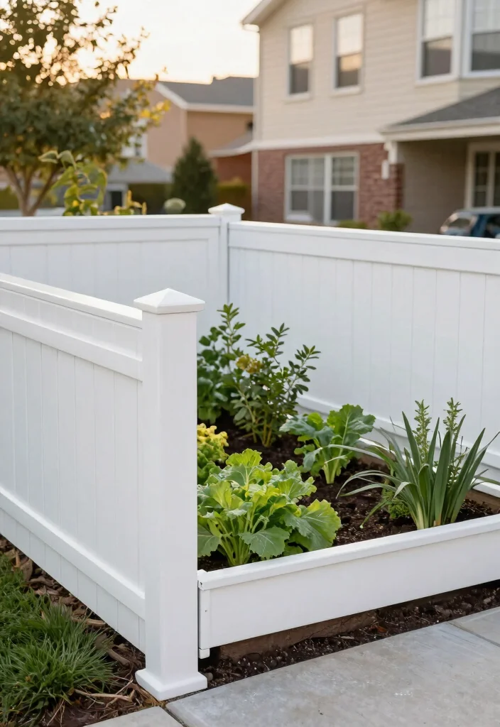 14 Maintenance-Free White Fencing for Busy Homeowners - 14. Affordable Vinyl Fencing Solutions 1