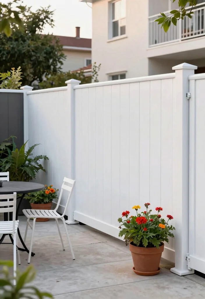 14 Maintenance-Free White Fencing for Busy Homeowners - 2. Privacy Vinyl Fencing Panels 1