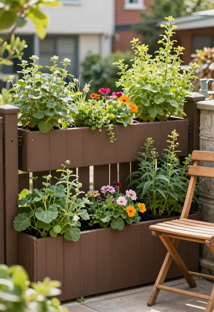 14 Maintenance-Free White Fencing for Busy Homeowners - 8. Vinyl Fencing with Built-in Planters 1