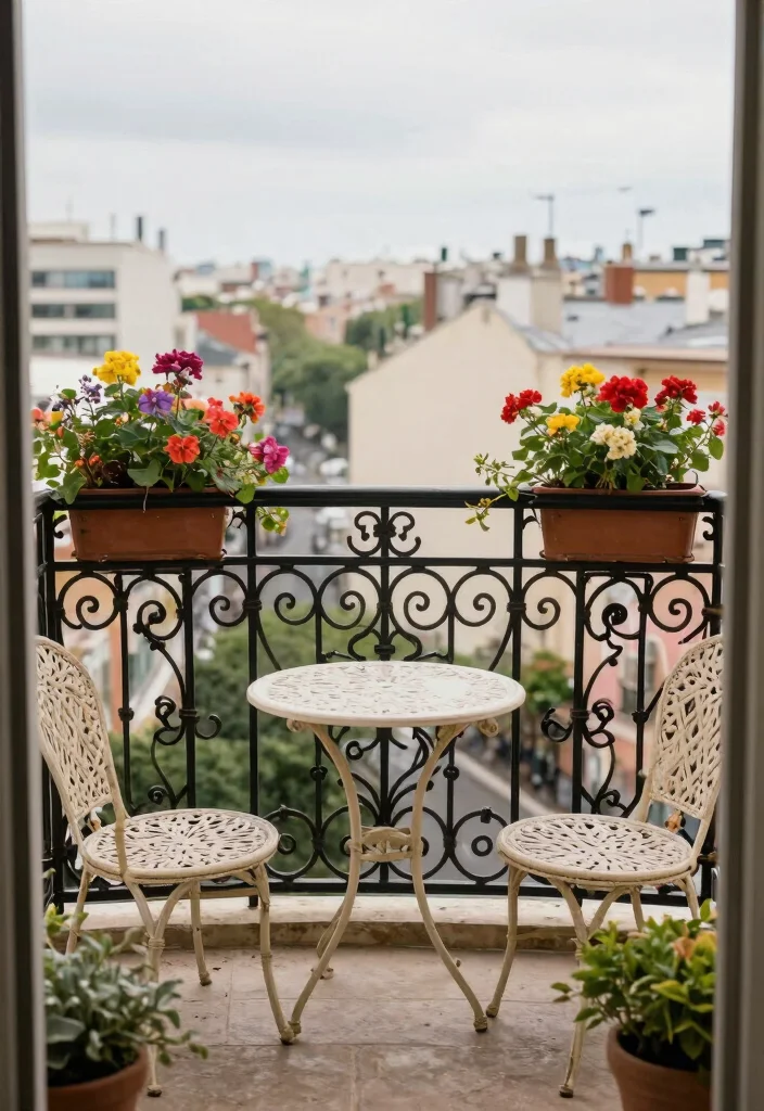 14 Sleek Balcony Railing Combos for City Living - 5. Ornate Wrought Iron Railings 1