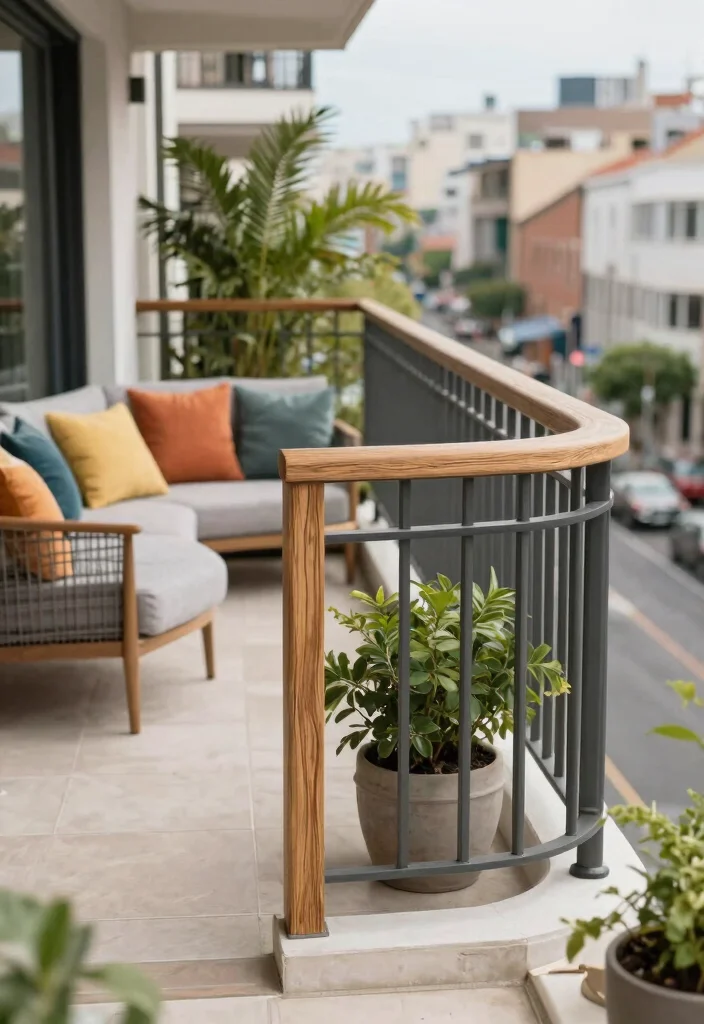 14 Sleek Balcony Railing Combos for City Living - 9. Composite Material Railings 1