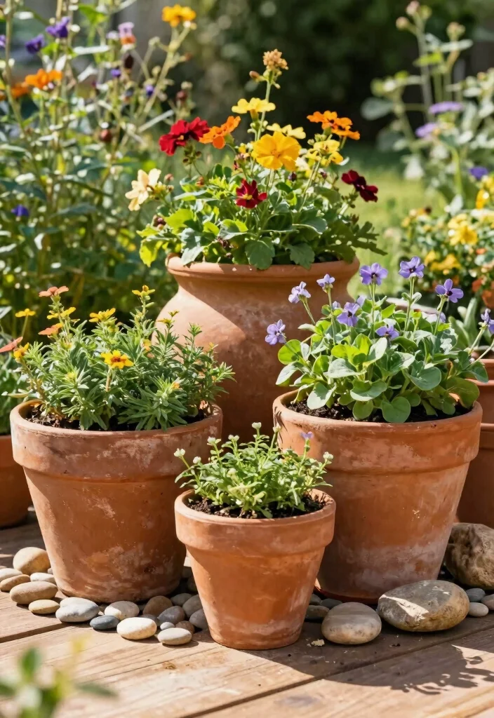 14 Statement Planters for Instagram-Worthy Yards - 1. Rustic Terra Cotta Charm 1