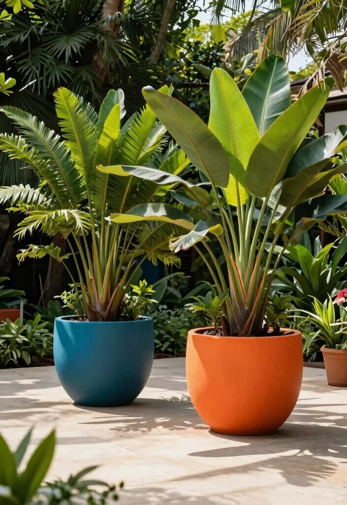 14 Statement Planters for Instagram-Worthy Yards - 13. Oversized Statement Planters 1