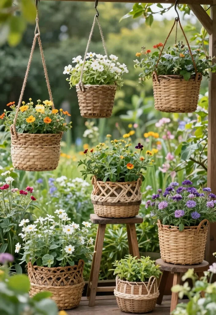 14 Statement Planters for Instagram-Worthy Yards - 2. Woven Basket Delight 1