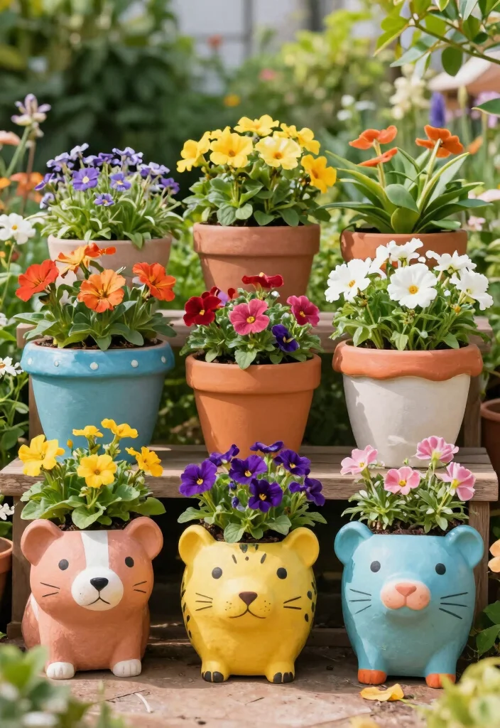14 Statement Planters for Instagram-Worthy Yards - 7. Quirky and Whimsical 1