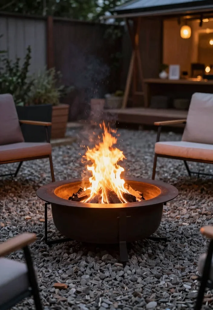15 Budget-Friendly Fire Pit Ideas to Build Under $500 - 11. Simple Metal Fire Pit 1