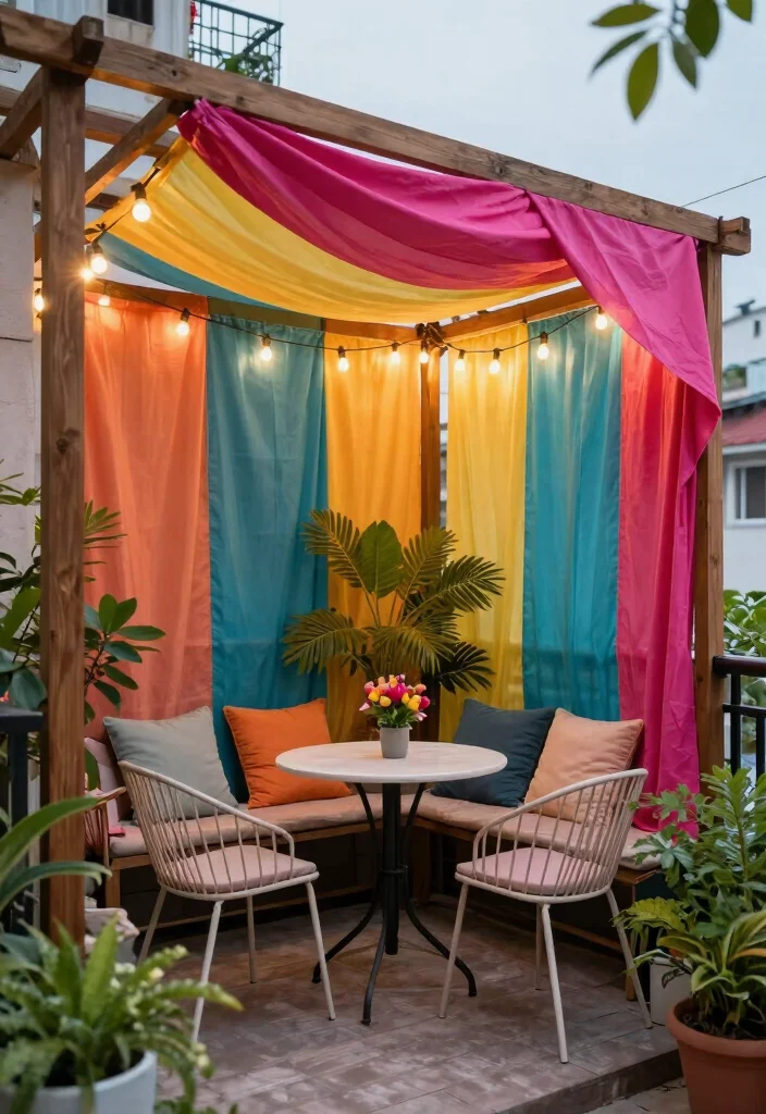 15 Compact Pergolas for Cramped Apartment Balconies - 1. Charming Canopy Pergola 1