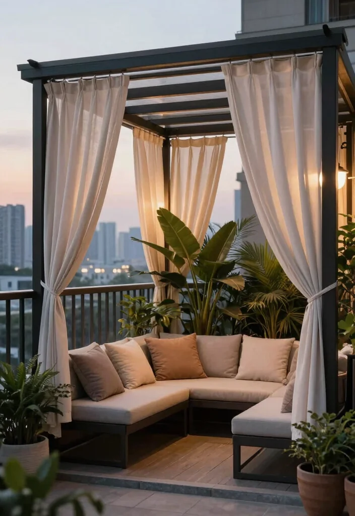 15 Compact Pergolas for Cramped Apartment Balconies - 11. Privacy Pergola 1