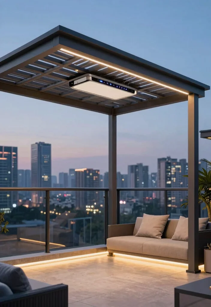 15 Compact Pergolas for Cramped Apartment Balconies - 14. Smart Pergola 1