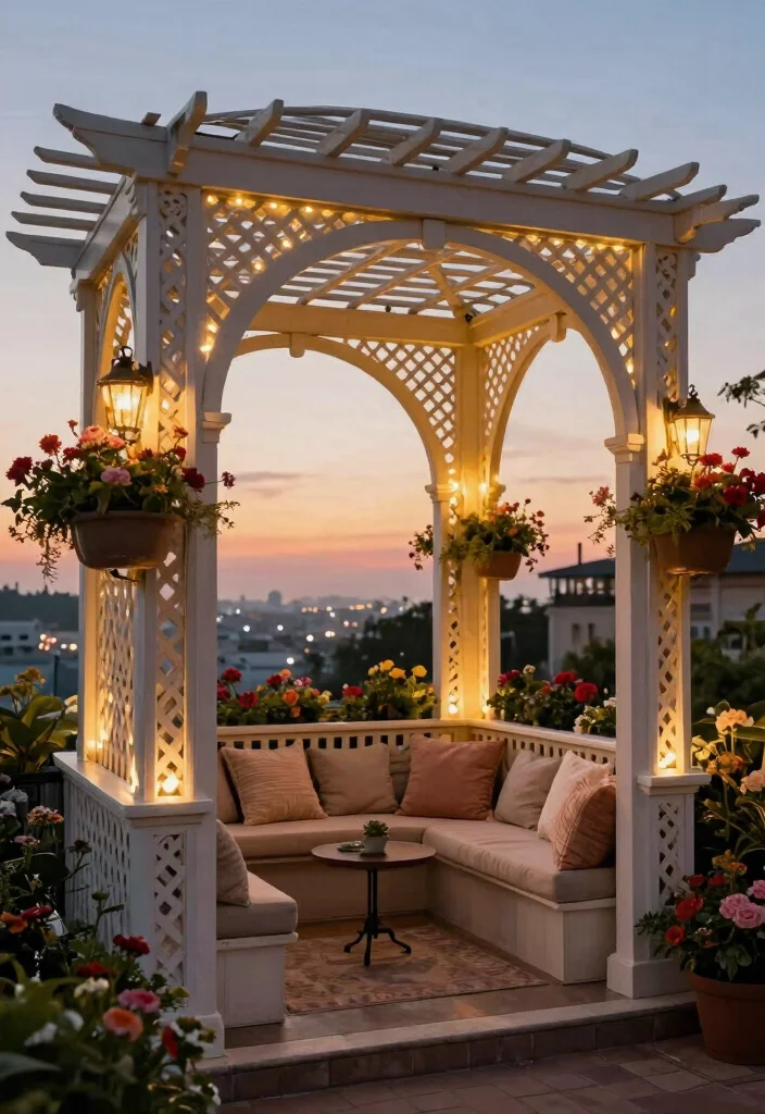 15 Compact Pergolas for Cramped Apartment Balconies - 5. Arched Pergola 1