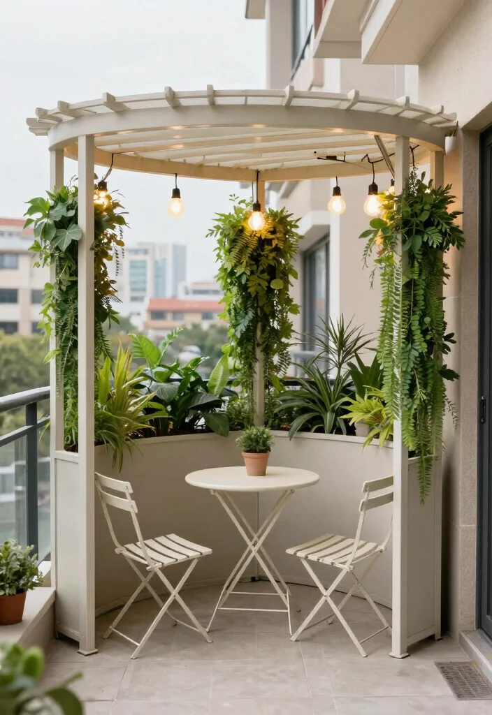 15 Compact Pergolas for Cramped Apartment Balconies - 6. Corner Pergola 1