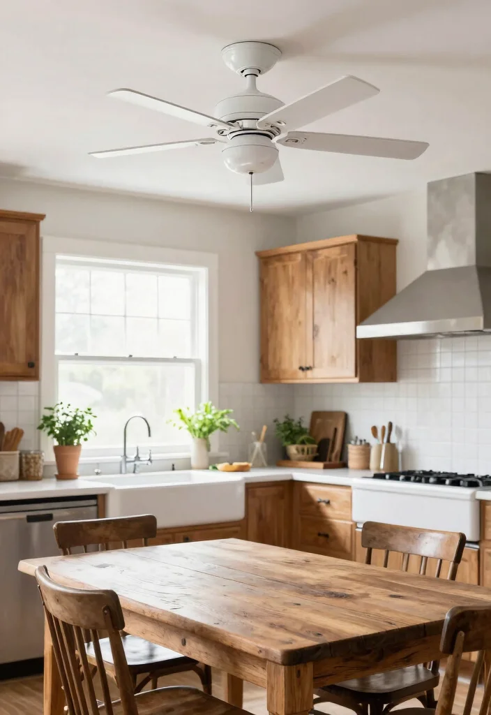 15 Farmhouse Ceiling Fans for Country-Home Fans - 1. Classic White Farmhouse Fan 1