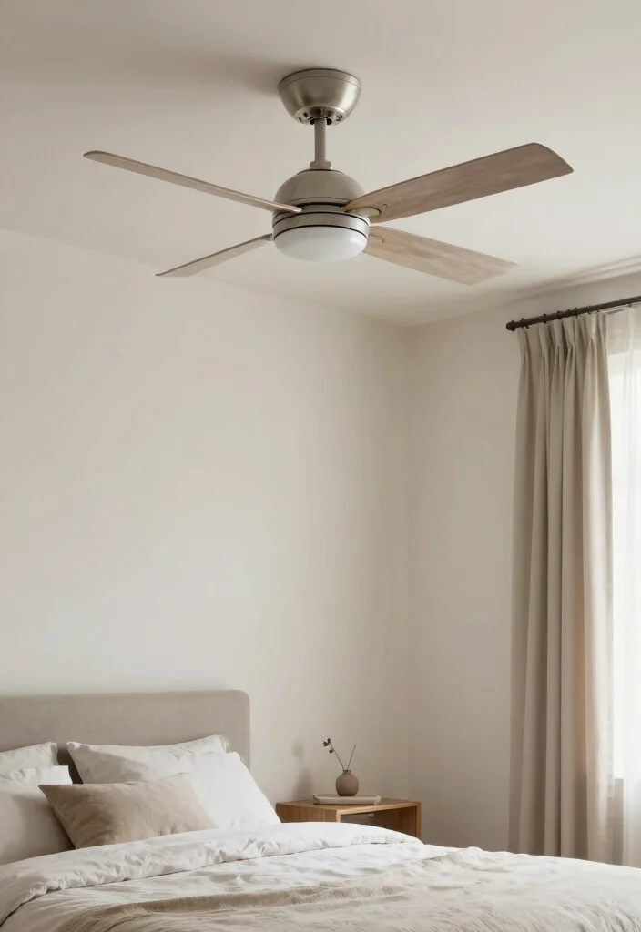 15 Farmhouse Ceiling Fans for Country-Home Fans - 10. Minimalist Farmhouse Fan 1