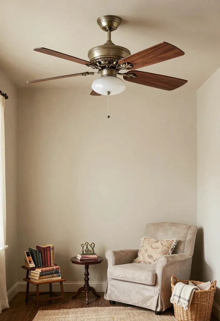 15 Farmhouse Ceiling Fans for Country-Home Fans - 12. Farmhouse Ceiling Fan with Antique Blades 1