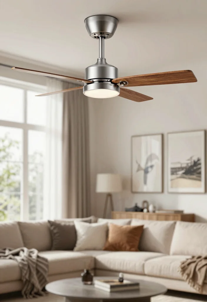 15 Farmhouse Ceiling Fans for Country-Home Fans - 13. Contemporary Farmhouse Fan with Remote Control 1