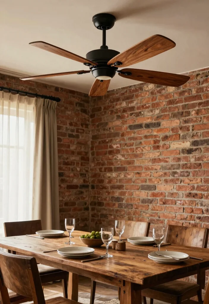 15 Farmhouse Ceiling Fans for Country-Home Fans - 3. Rustic Wooden Ceiling Fan 1