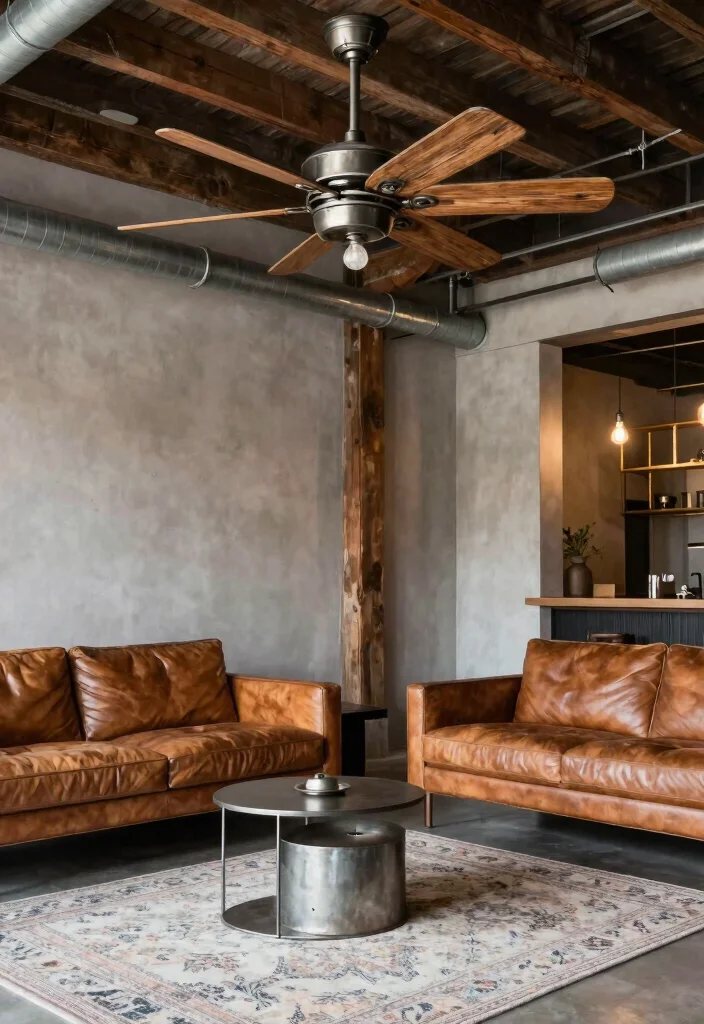 15 Farmhouse Ceiling Fans for Country-Home Fans - 4. Vintage Industrial Fan 1