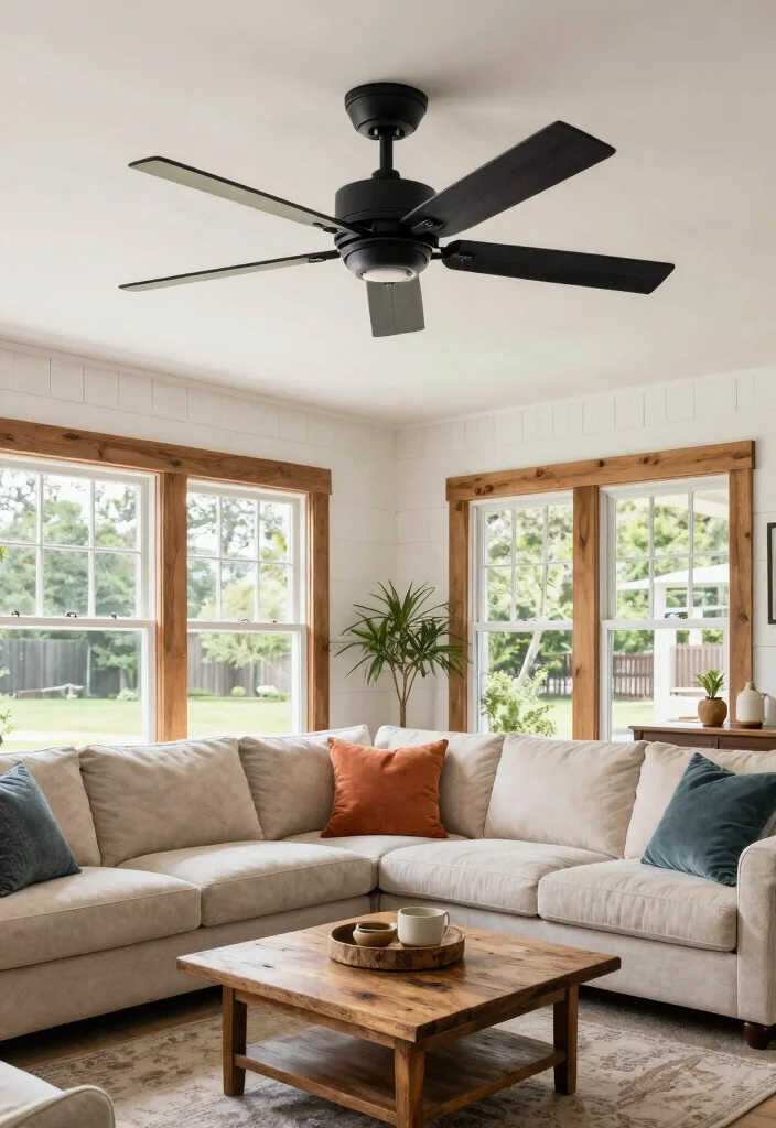15 Farmhouse Ceiling Fans for Country-Home Fans - 8. Modern Farmhouse Fan 1