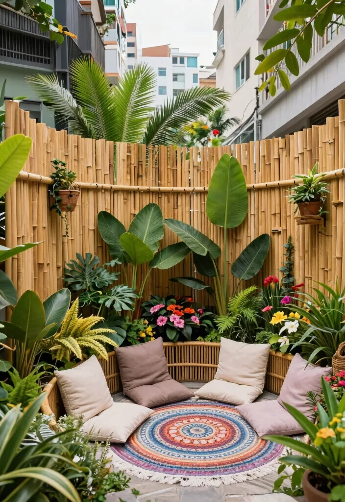 15 Low-Maintenance PVC Fencing for Lazy Gardeners - 13. Bamboo-Style PVC Fence 1