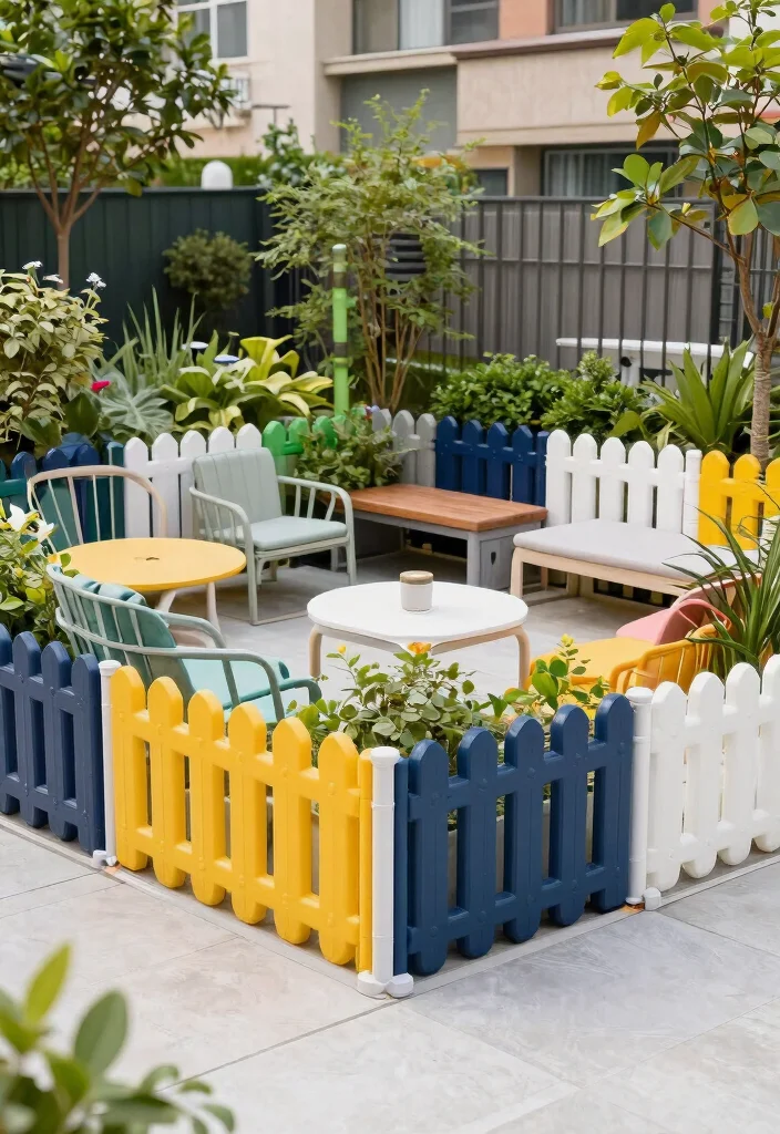 15 Low-Maintenance PVC Fencing for Lazy Gardeners - 15. Customizable Modular Fence 1
