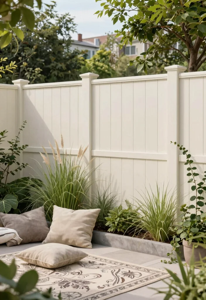 15 Low-Maintenance PVC Fencing for Lazy Gardeners - 3. Classic Vinyl Privacy Fence 1