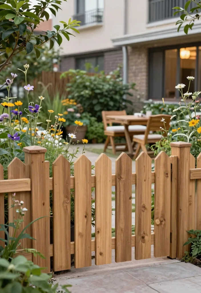 15 Low-Maintenance PVC Fencing for Lazy Gardeners - 4. Rustic Wood-Look PVC Fence 1