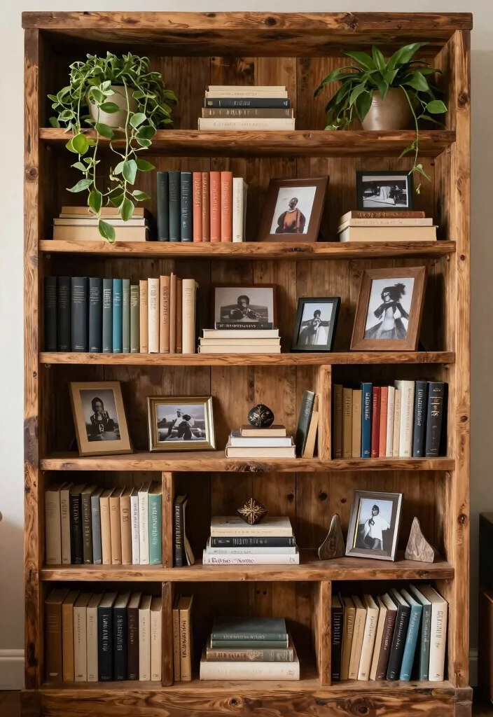 15 Styled Farmhouse Shelves for Design-Conscious Homeowners - 7. Bookshelves as Statement Pieces 1
