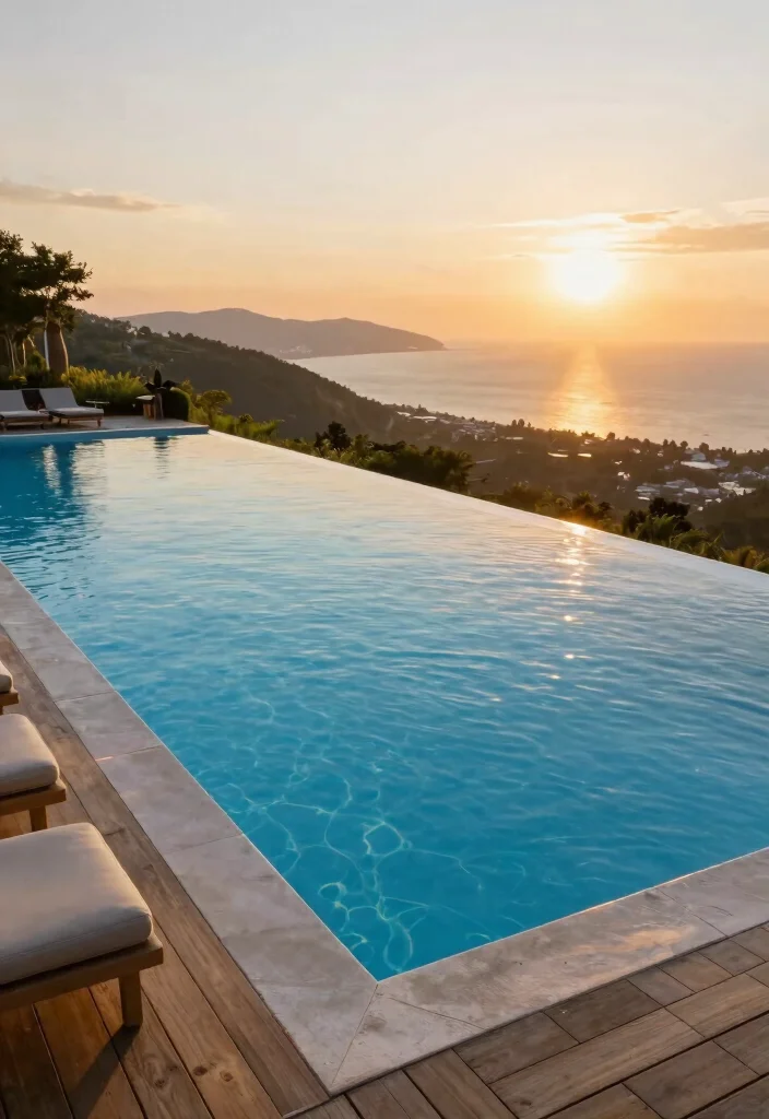 15 Tropical Lagoon Pool Designs for Paradise Seekers - 5. Infinity Edge Illusion 1