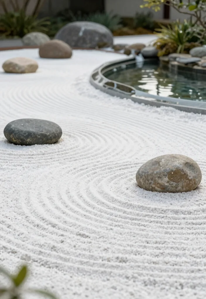 15 Water Features That Become Focal Points for Nature Lovers - 13. Zen Garden with Sand and Water 1