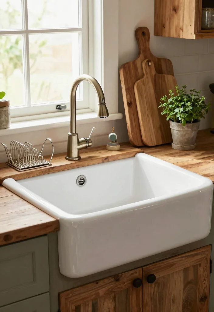 16 Cozy Farmhouse Elements for Home Cooks - 1. Farmhouse Sink 1