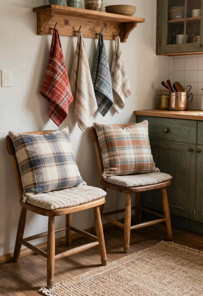 16 Cozy Farmhouse Elements for Home Cooks - 4. Cozy Textiles 1