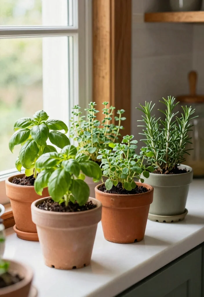 16 Cozy Farmhouse Elements for Home Cooks - 6. Herb Garden 1