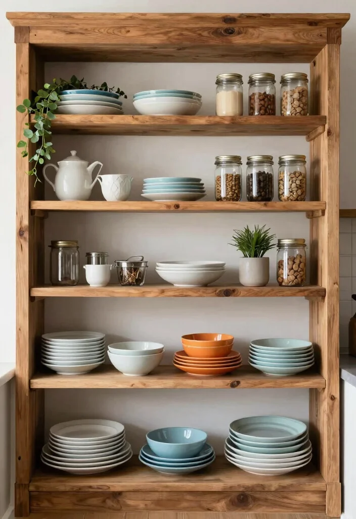16 Cozy Farmhouse Elements for Home Cooks - 7. Open Shelving 1