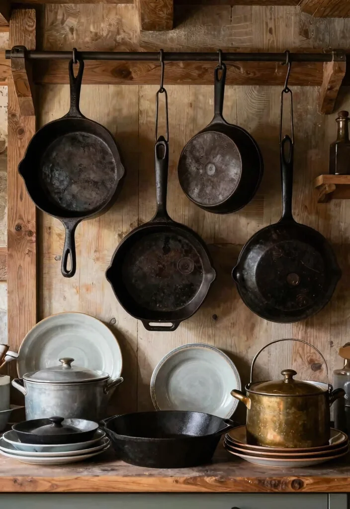 16 Cozy Farmhouse Elements for Home Cooks - 8. Vintage Cookware 1