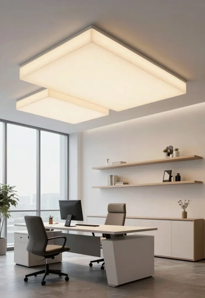 16 Energy-Efficient LED Options for Budget-Conscious Homeowners - 13. Floating LED Panel Lights 1