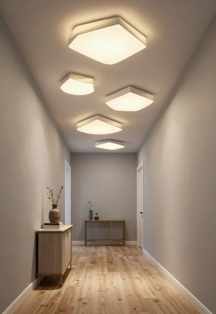 16 Energy-Efficient LED Options for Budget-Conscious Homeowners - 4. Artistic Geometric Ceiling Lights 1