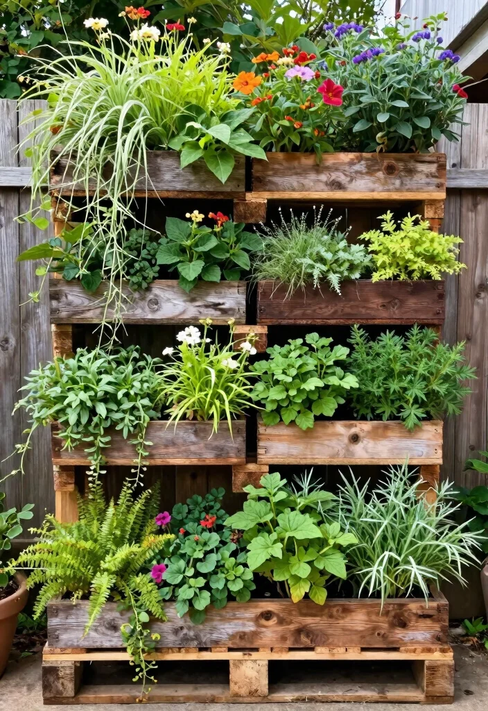 16 Raised Beds for Homeowners Wanting Fence-Line Privacy - 2. Vertical Garden Walls for Space-Saving Solutions 1