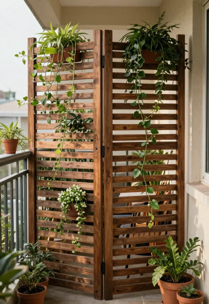 16 Small Balcony Wall Upgrades for Apartment Dwellers - 12. Privacy Screens 1