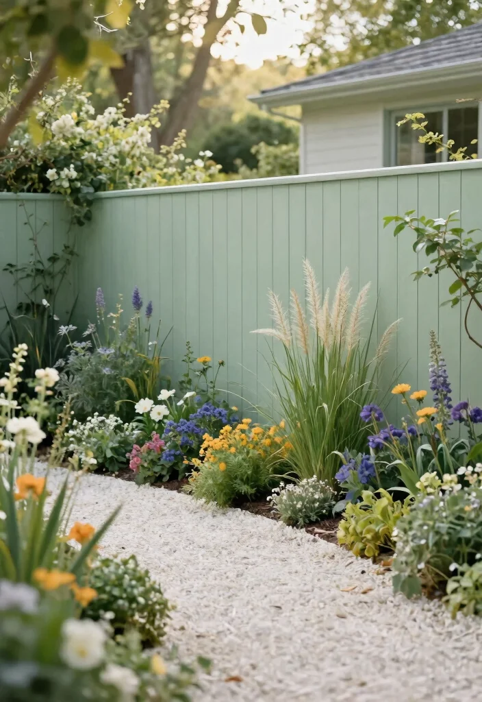 17 Fence Colors That Match Premium Home Exteriors for Upscale Owners - 14. Light Sage Green 1