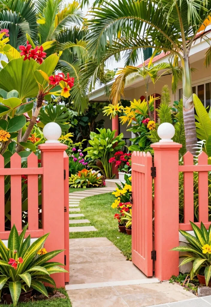 17 Fence Colors That Match Premium Home Exteriors for Upscale Owners - 15. Bright Coral 1