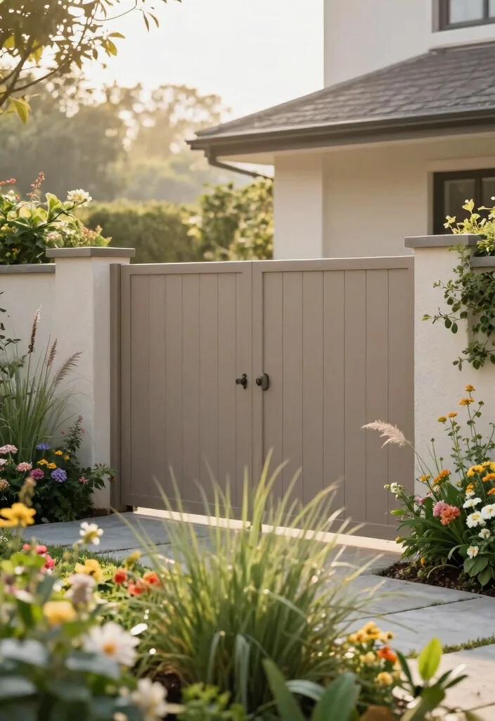 17 Fence Colors That Match Premium Home Exteriors for Upscale Owners - 6. Soft Taupe 1