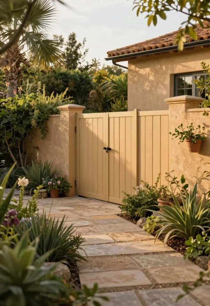 17 Fence Colors That Match Premium Home Exteriors for Upscale Owners - 8. Warm Sand 1