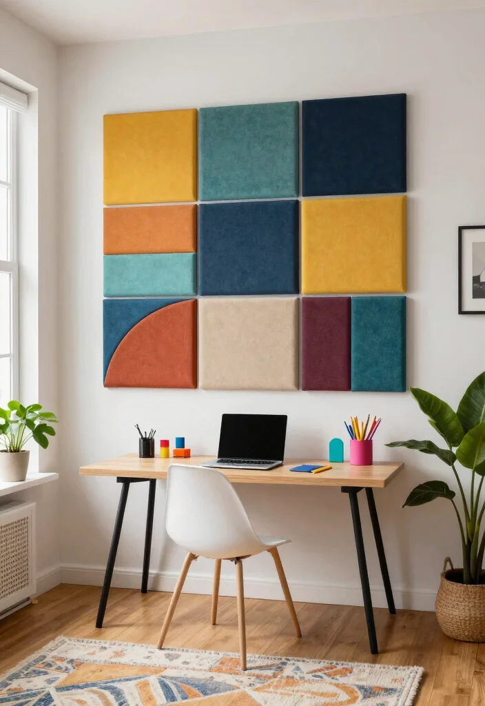 17 Sound-Proof False Ceilings for Home Office Warriors - 2. Artistic Panel Designs 1