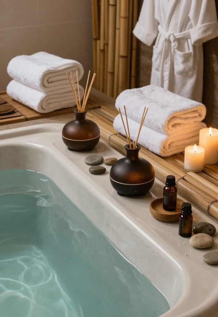 17 Spa-Like Hot Tub Placements for Backyard Relaxation - 11. Spa Retreat with Aromatherapy 1