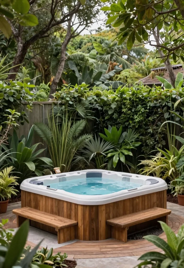 17 Spa-Like Hot Tub Placements for Backyard Relaxation - 8. Eco-Friendly Setup 1