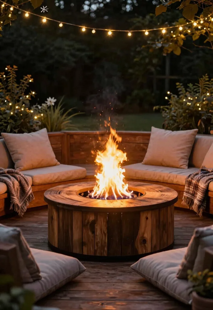 18 Deck Ideas to Transform Your Bare Outdoor Space - 11. Sustainable Fire Pits 1