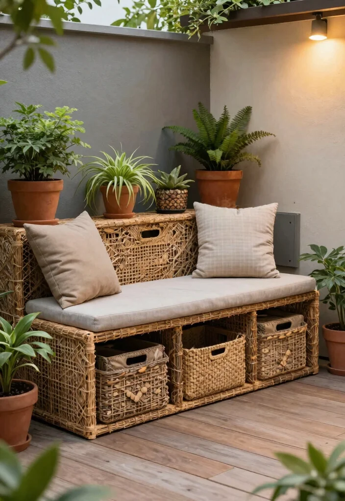 18 Deck Ideas to Transform Your Bare Outdoor Space - 13. Eco-Friendly Storage Solutions 1